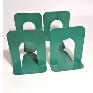 4 Vintage Green Gaylord Books Ends 50s Mid Century Modern